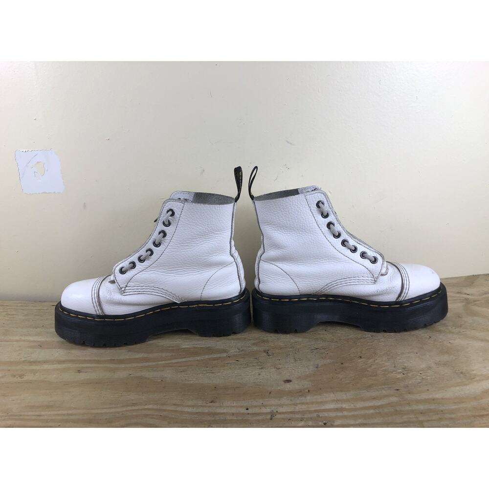Doc Dr Martens Boots Womens 7 White Sinclair Platform Shoes View 4